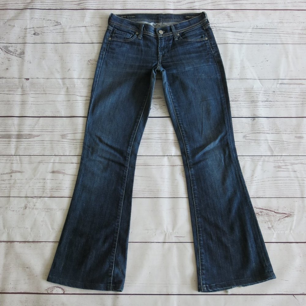 Citizens Of Humanity Ingrid #002 Stretch Low Waist Flare Denim Jeans - Size 25